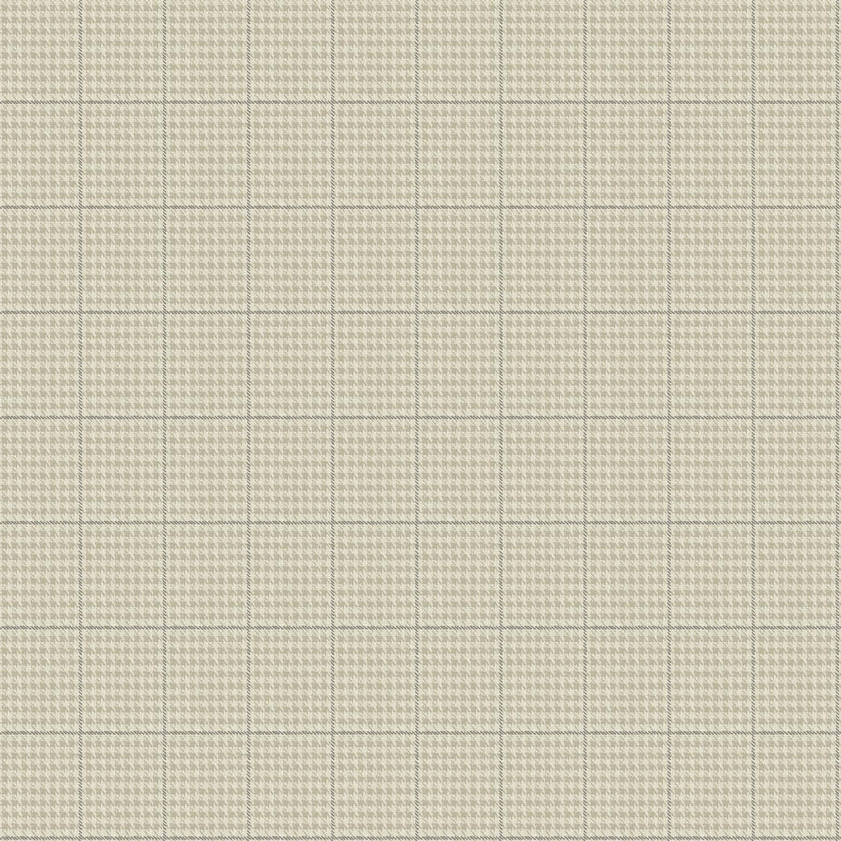 York Prescott Taupe Glen Check Wallpaper