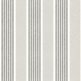 York Bingley Charcoal Embellished Stripe Wallpaper