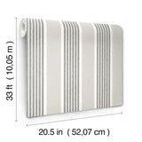 York Bingley Charcoal Embellished Stripe Wallpaper