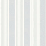 York Bingley Light Blue Embellished Stripe Wallpaper