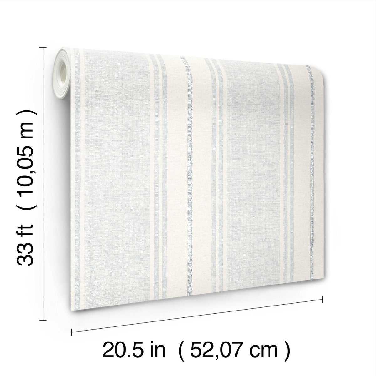 York Maddox Sky Blue Flannel Stripe Wallpaper