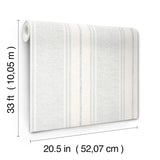 York Maddox Sky Blue Flannel Stripe Wallpaper