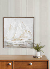 York Maddox Light Grey Flannel Stripe Wallpaper