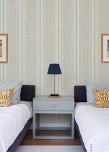 York Maddox Grey Flannel Stripe Wallpaper