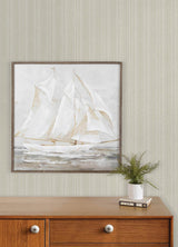 York Stokes Beige Chevron Stripe Wallpaper