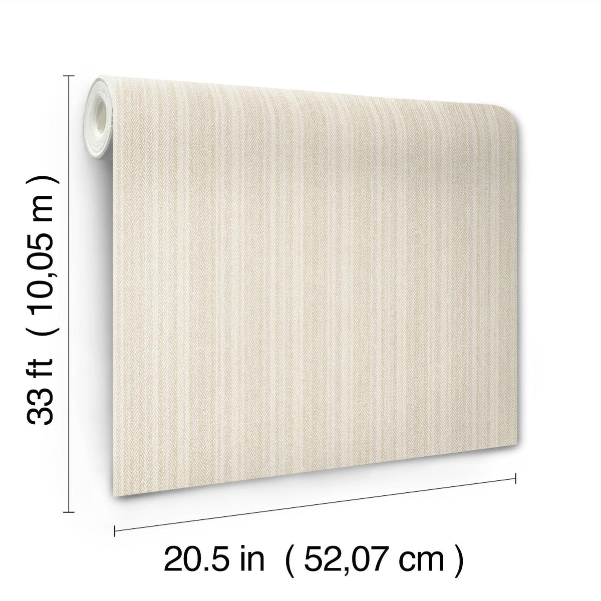 York Stokes Beige Chevron Stripe Wallpaper