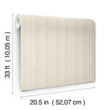 York Stokes Beige Chevron Stripe Wallpaper
