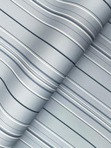 York Lascelle Light Blue Modern Pinstripe Wallpaper