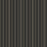 York Lascelle Black Modern Pinstripe Wallpaper