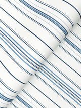 York Lascelle Blue Modern Pinstripe Wallpaper
