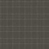 York Fox Hollow Charcoal Dashed Plaid Wallpaper