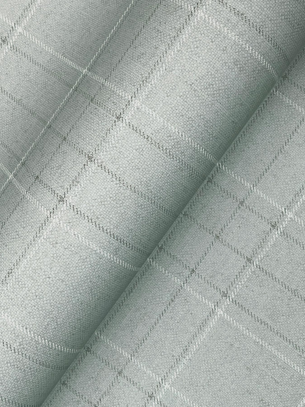 York Fox Hollow Turquoise Dashed Plaid Wallpaper