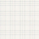 York Fox Hollow White Dashed Plaid Wallpaper