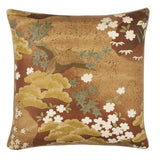 Schumacher Burgundy 18" x 18" Golden Hills Pillow