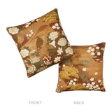 Schumacher Burgundy 18" x 18" Golden Hills Pillow
