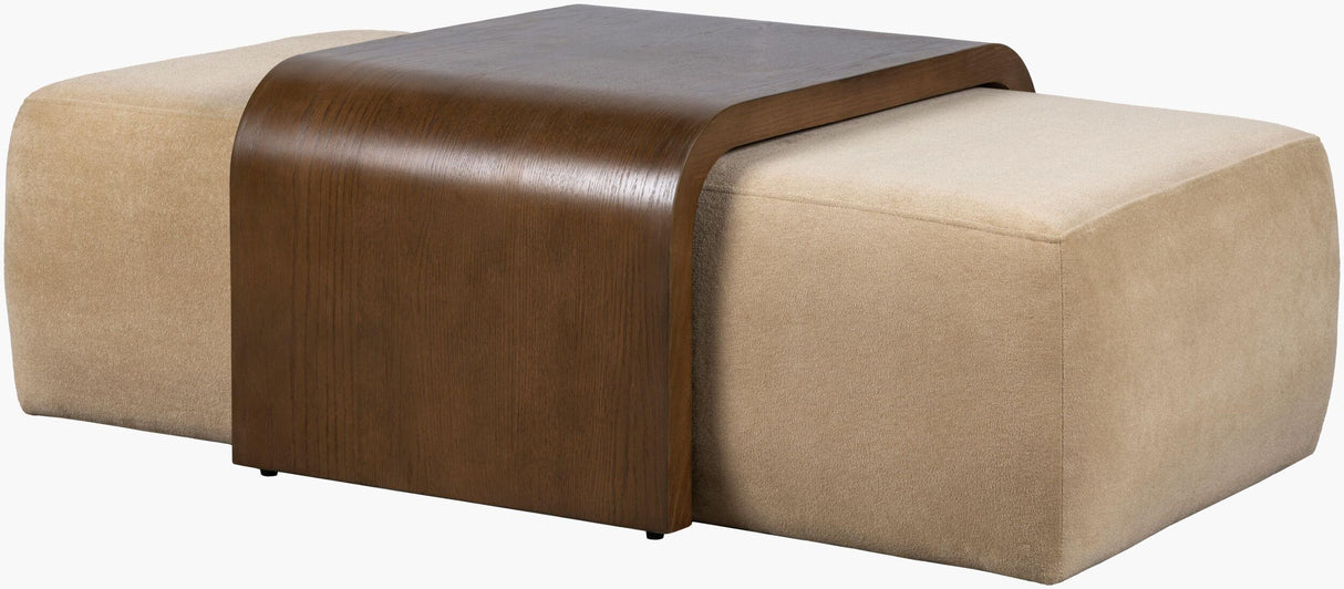 Surya Argon ARGN-002 16"H x 54"W x 30"D Bench/Ottoman/Stool