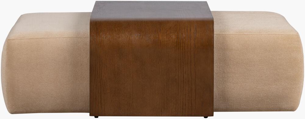 Surya Argon ARGN-002 16"H x 54"W x 30"D Bench/Ottoman/Stool