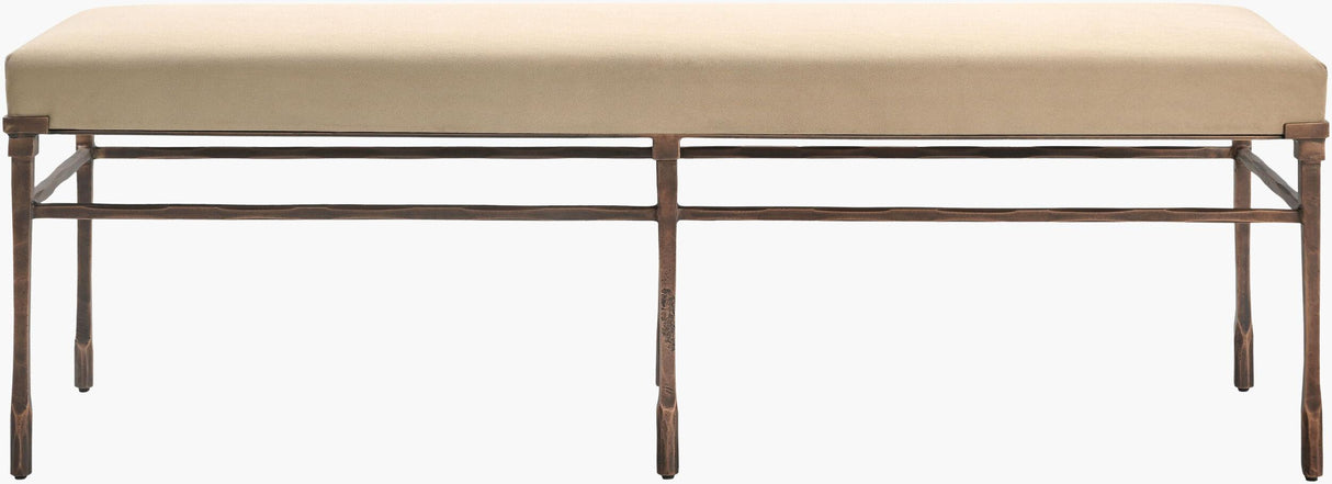 Surya Evera EVRA-001 19"H x 60"W x 18"D Bench/Ottoman/Stool