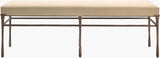 Surya Evera EVRA-001 19"H x 60"W x 18"D Bench/Ottoman/Stool