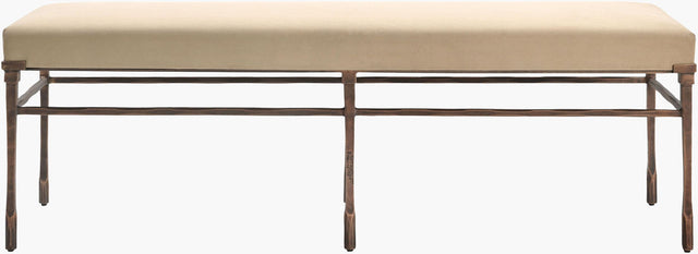 Surya Evera EVRA-001 19"H x 60"W x 18"D Bench/Ottoman/Stool