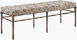 Surya Evera EVRA-002 19"H x 60"W x 18"D Bench/Ottoman/Stool