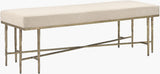 Surya Luno LUNO-001 18"H x 60"W x 18"D Bench/Ottoman/Stool