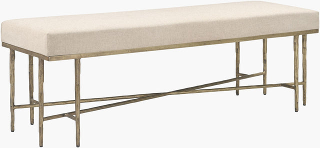 Surya Luno LUNO-001 18"H x 60"W x 18"D Bench/Ottoman/Stool
