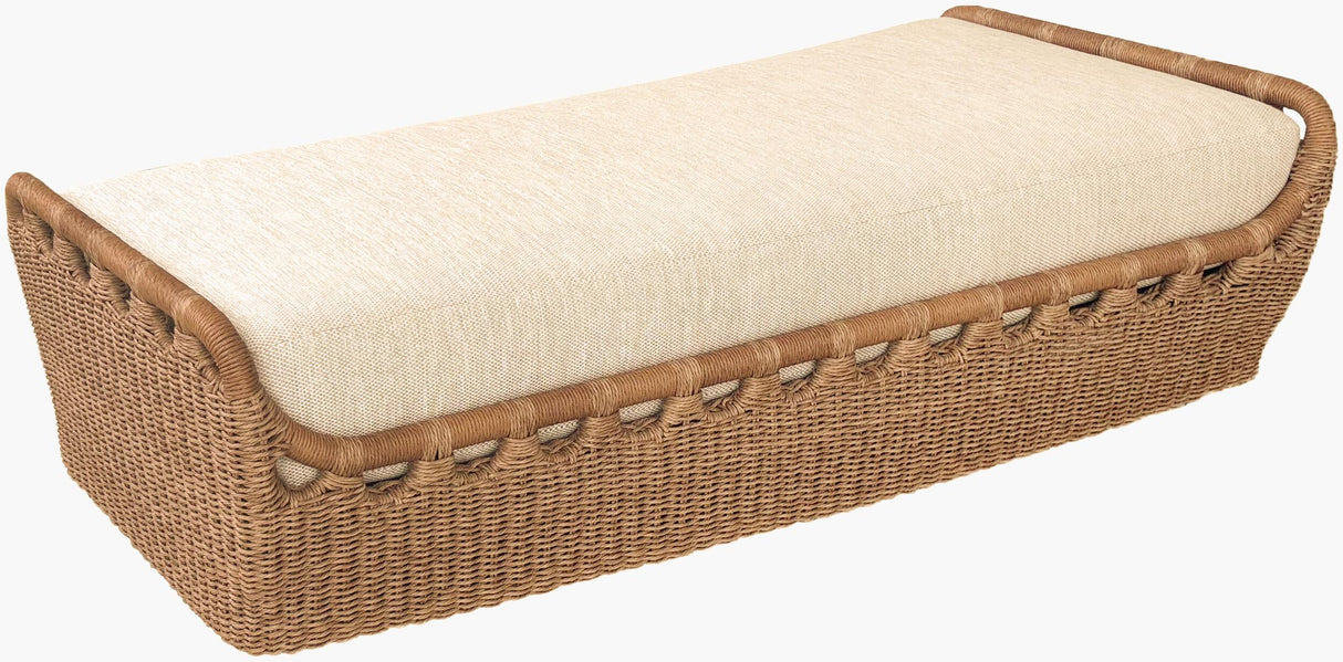 Surya Marvella MARV-004 24"H x 76"W x 38"D Bench/Ottoman/Stool