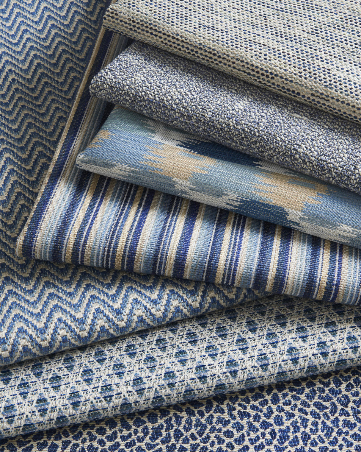 Brunschwig & Fils JULES TEXTURE BLUE Upholstery Fabric