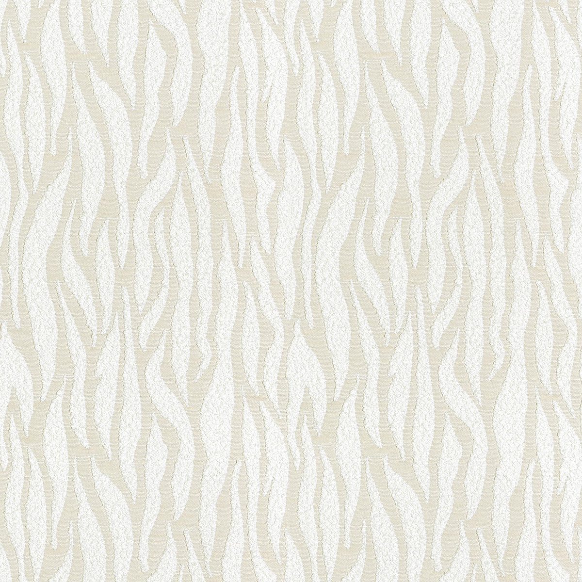 Coraggio Fiamme White On White Fabric