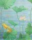 Brunschwig & Fils KOI POND MURAL TEAL Wallpaper