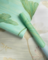 Brunschwig & Fils KOI POND MURAL BLUE Wallpaper