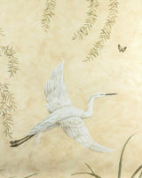Brunschwig & Fils EGRET MARSH MURAL SAND Wallpaper