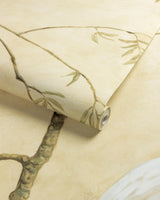 Brunschwig & Fils EGRET MARSH MURAL SAND Wallpaper