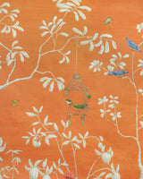 Brunschwig & Fils JARDIN YILI MURAL ORANGE Wallpaper