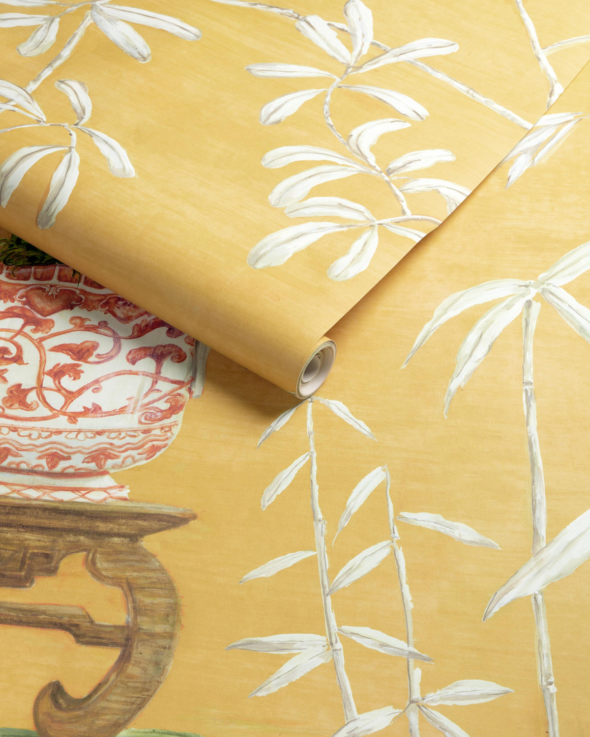 Brunschwig & Fils JARDIN YILI MURAL SOLEIL Wallpaper