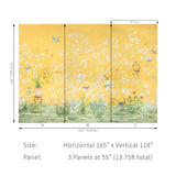 Brunschwig & Fils JARDIN YILI MURAL SOLEIL Wallpaper