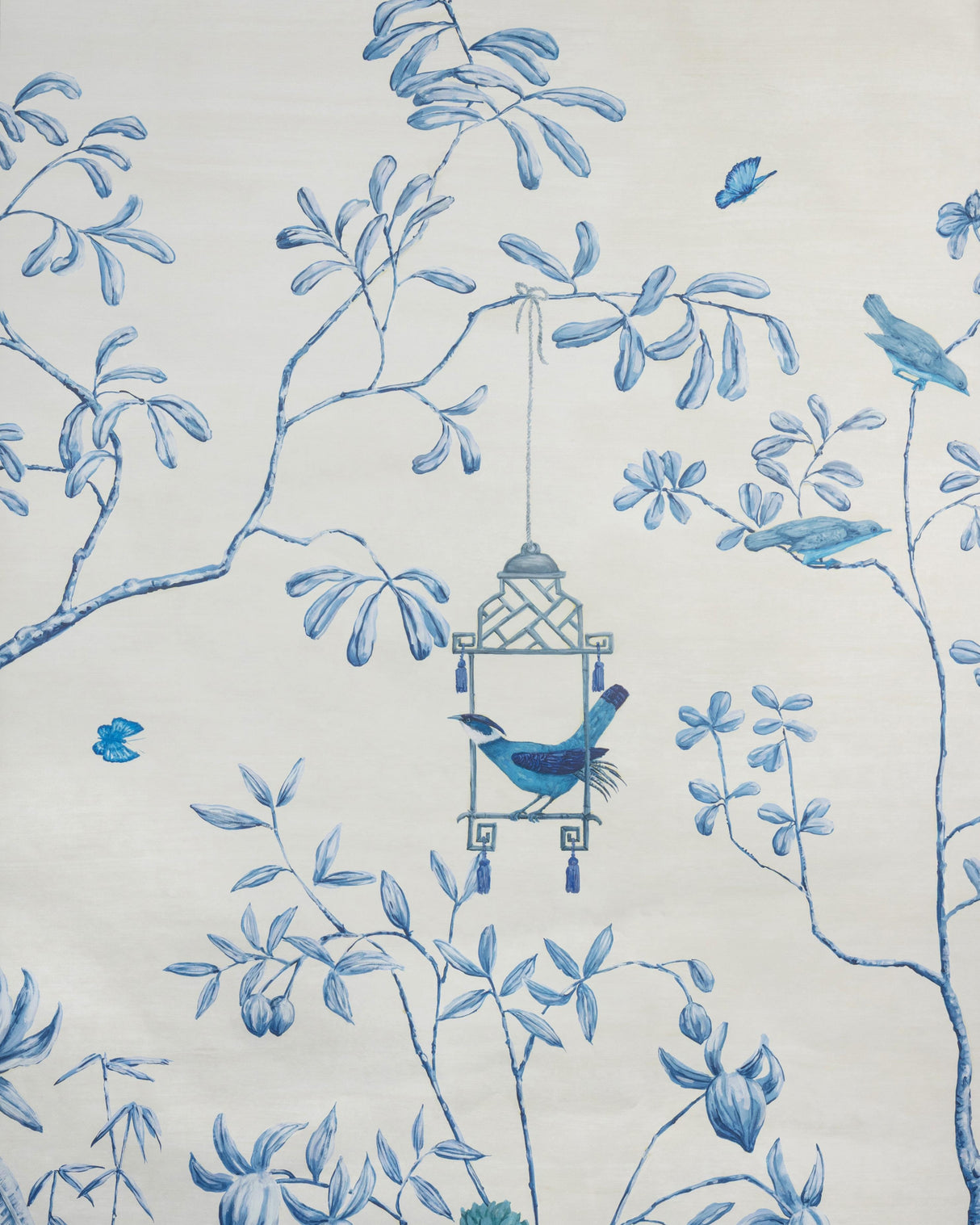 Brunschwig & Fils JARDIN YILI MURAL DELFT Wallpaper