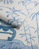 Brunschwig & Fils JARDIN YILI MURAL DELFT Wallpaper