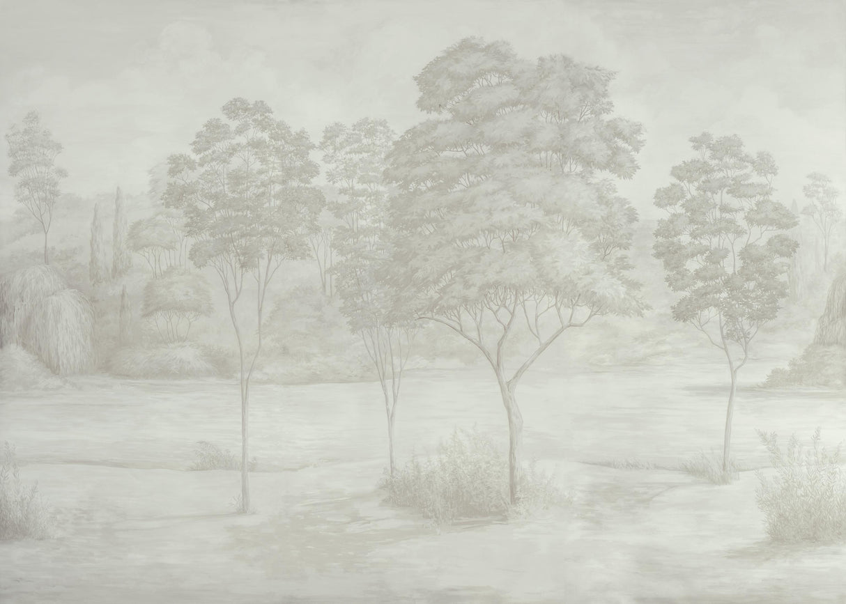 Brunschwig & Fils ARBRES MURAL NEUTRAL Wallpaper