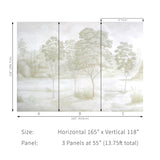 Brunschwig & Fils ARBRES MURAL LEAF Wallpaper