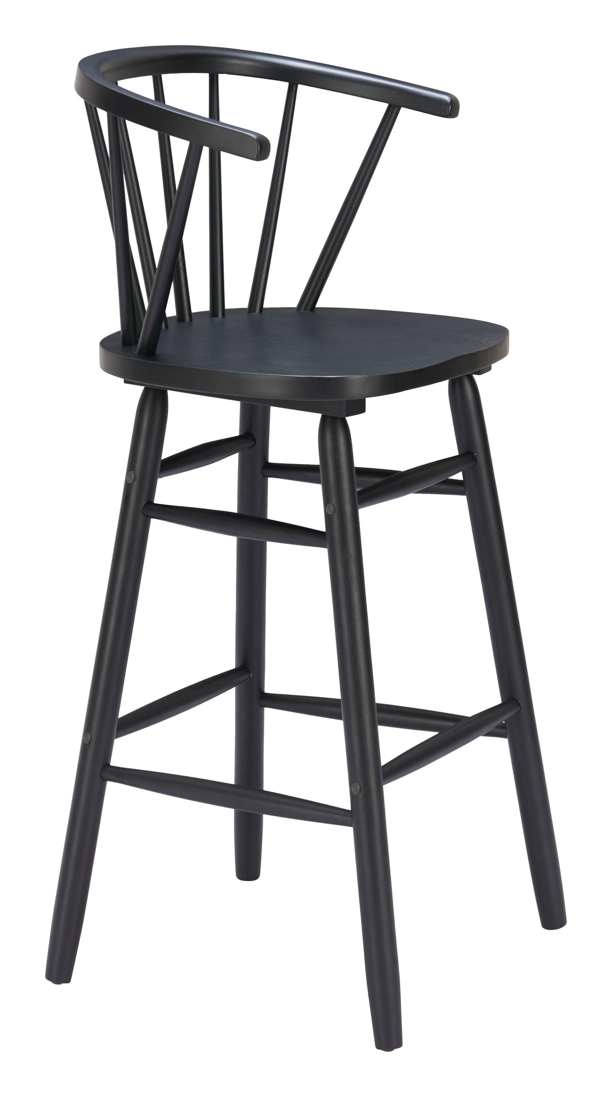 ZUO Stenger Barstool (Set of 2) Black