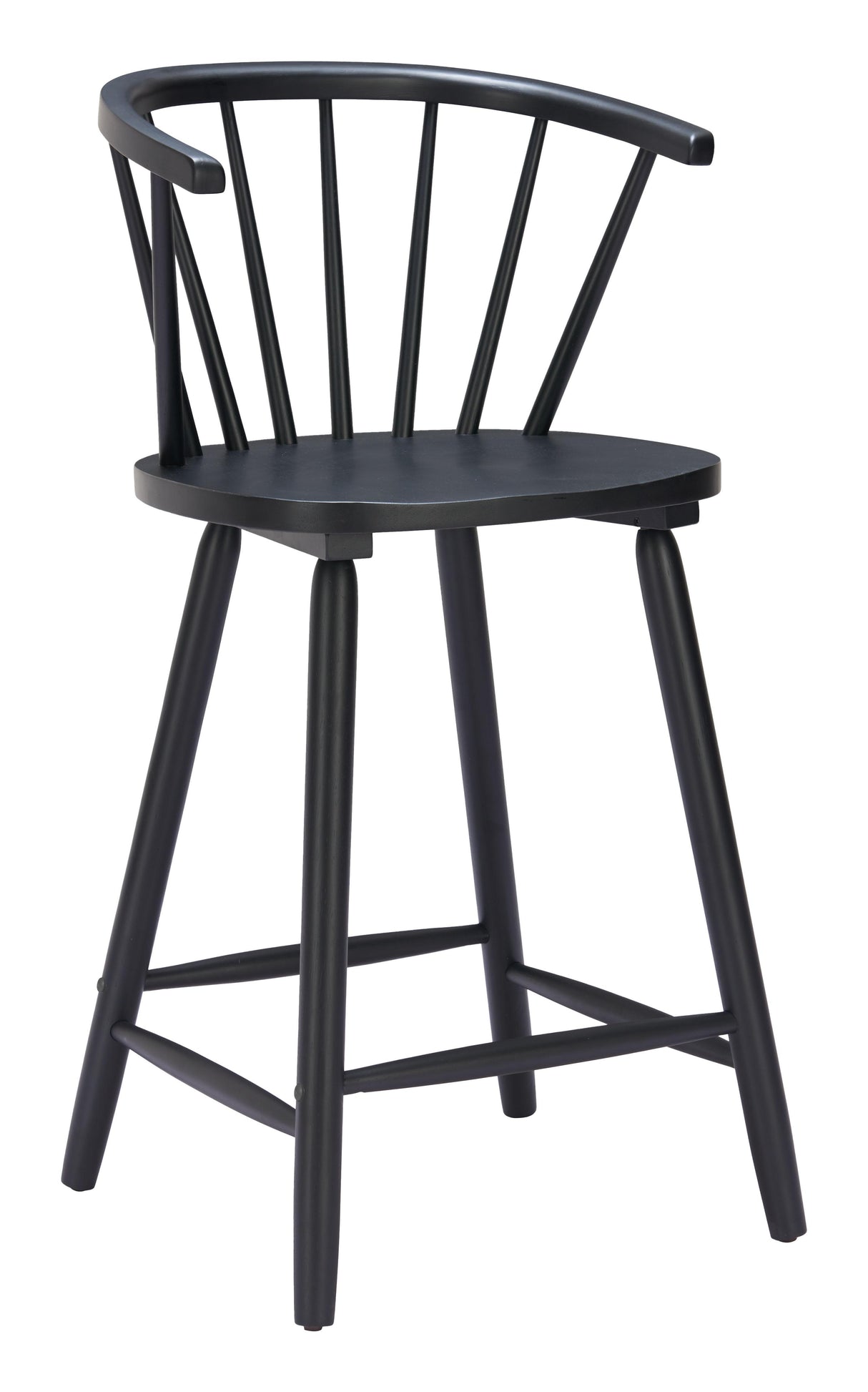 ZUO Stenger Counter Stool (Set of 2) Black