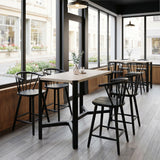 ZUO Stenger Counter Stool (Set of 2) Black