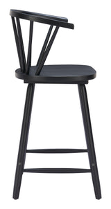 ZUO Stenger Counter Stool (Set of 2) Black