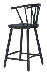 ZUO Stenger Counter Stool (Set of 2) Black