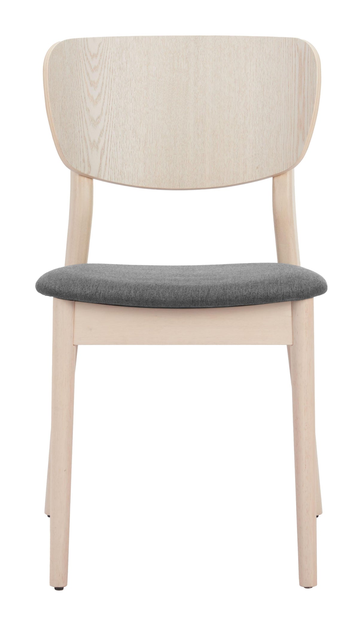 ZUO Kellua Dining Chair (Set of 2) Gray & Natural