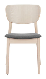ZUO Kellua Dining Chair (Set of 2) Gray & Natural