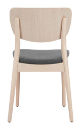 ZUO Kellua Dining Chair (Set of 2) Gray & Natural