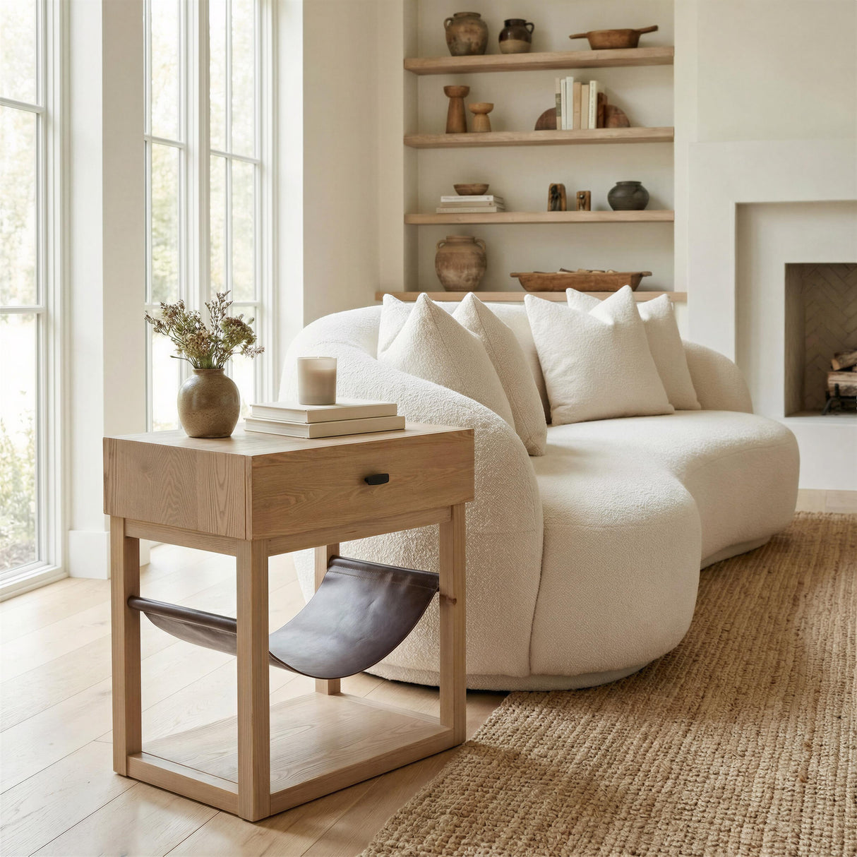 ZUO Haram Side Table Natural